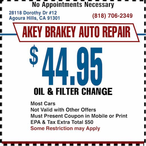 Oil Change Coupon Agoura Hill